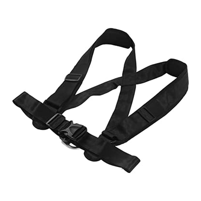 Sled Pulling Strap with Padded Shoulder Harness, Heavy Duty Nylon Resistance Training Equipment for Tire Sled Drag, Strength and Speed Workout for Football Runners