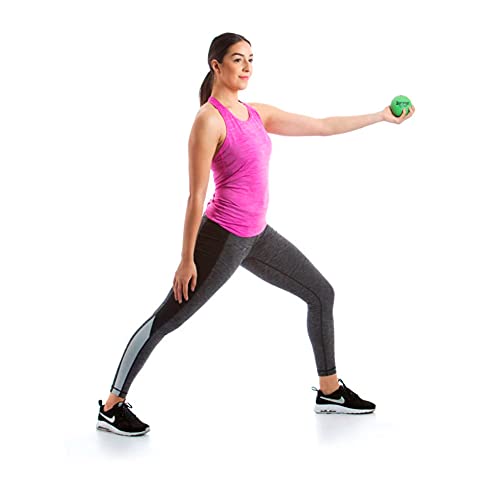 AEROMAT Versatile Textured Surface 3.5" Petite Weighted Ball for Yoga/Pilates Practice