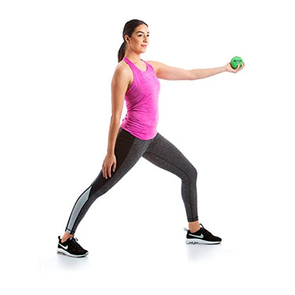AEROMAT Versatile Textured Surface 3.5" Petite Weighted Ball for Yoga/Pilates Practice