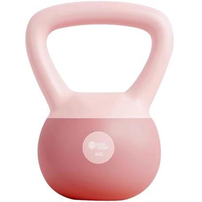 Kettlebell Weights Beginner Fitness Training Soft Kettle Bells, Women's Body Shaping Dumbbell, Frosted Handle, Gym Equipment(Pink-6kg) - color: Pink-6kg