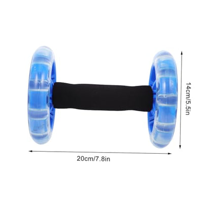 Dual Wheel Ab Roller for Core Strengthening Tummy Shaping Fitness Device Knee Pad for Men and Women Home Workouts