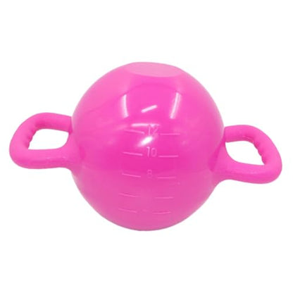 Water Filled Kettlebell Adjustable Weight with Double Handle for Home Fitness, Yoga, and Strength Training - color: Pink