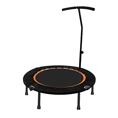 Replacement Trampoline Pad Outdoor Fitness Trampoline with Adjustable Handle,Mute Foldable Trampoline Mini Exercise Rebounder for Adults Kids Indoor/Garden Workout Equipment,Maximum Load 200Kg - size: 48"