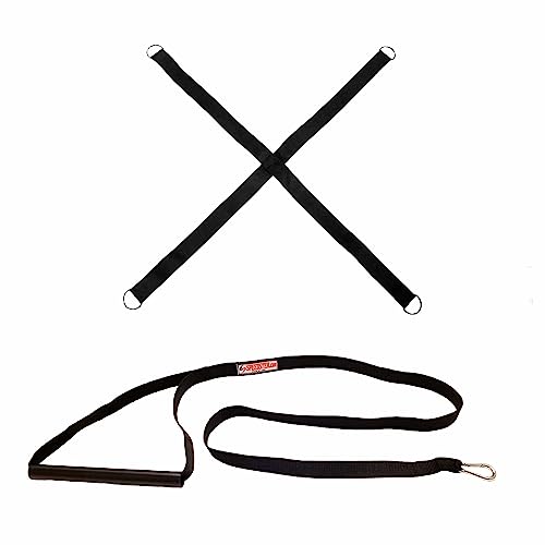 6' Tough Tow Resistor- Heavy Duty Explosive Sprint Training Strap- for All Athletes- Includes Padded Harness- American Made