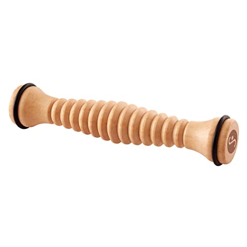 Body Back Wooden Foot Roller, Foot Massager for Plantar Fasciitis, Stress Relief, Relaxation - style: Single