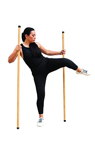 MobileVision Bamboo Stick for Fitness and Physical Rehabilitation - size: TWO 61.5 INCH BAMBOO STICK COMBO