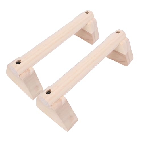 2PCS Wood Push Up Bars with Non Slip Base Pad Exercise Home Workout Equipment Wooden Parallettes Handle Stands Grip for Men Strength Training, Planks Calisthenics - size: 25cm