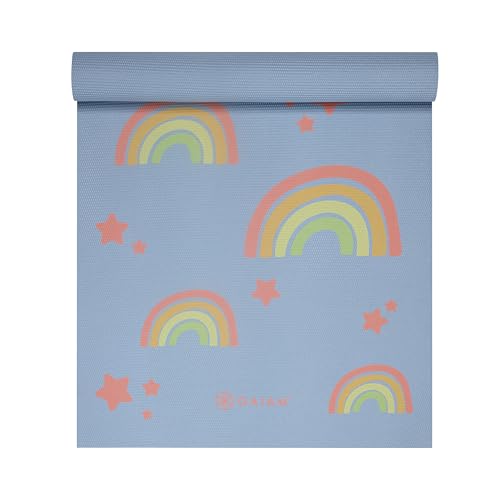 Gaiam Kids Yoga Mat Exercise Mat, Yoga for Kids with Fun Prints - Playtime for Babies, Active & Calm Toddlers and Young Children