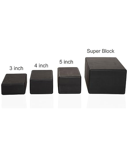 Everyday Yoga Premium Foam Block - Non-Slip High-Density Yoga Block for Balance, Stability & Stretching, EVA Foam Support, Multi Colors (Single Block)