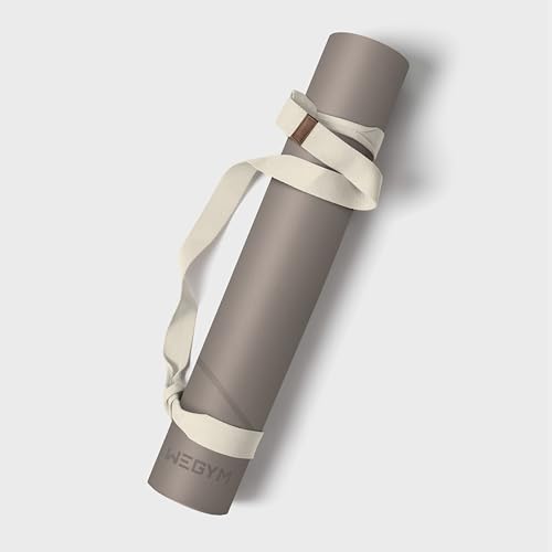 WeGym Yoga Mat, 4mm Cushioned Exercise Mat for Yoga, Pilates, Home Workouts - Anti Slip Polyurethane Suede Yoga Mat with Carrying Strap - color: Desert Tan, style: Polyurethane