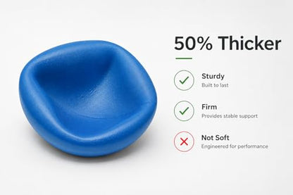 CIZEBO Mini Exercise Ball 4 Inch, Small Pilates Ball for Core Training, Thigh and Hip Exercises, Mini Yoga Ball for Stability Training, Workouts, Fitness Classes, Blue