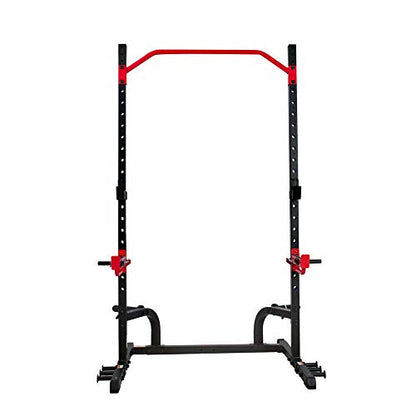 Sunny Health & Fitness Multifunctional Strength Training Home Gym – Complete Workout Equipment with Training Attachments, Optional Squat Stand, Power Rack Cage, Adjustable Incline Bench - style: Premium Rack