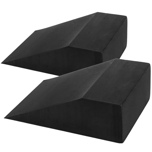 Yesland 2 Pcs Yoga Foam Squat Wedge Blocks, Professional Squat Ramp for Heel Elevated Squat, Lightweight Calf Stretcher Slant Board for Fitness, Squat, Push Up, Weightlifting