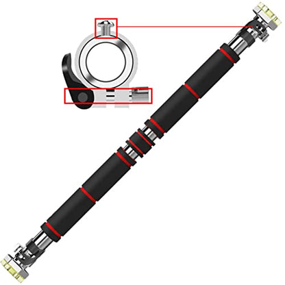 Pull Up Bar for Doorway, Chin up Bar No Screw Multifunctional Locking Chin Up Bar 26-33 Inch Adjustable Width Horizontal Bars for Home Gym Exercise - size: 105-135cm(41-53in)