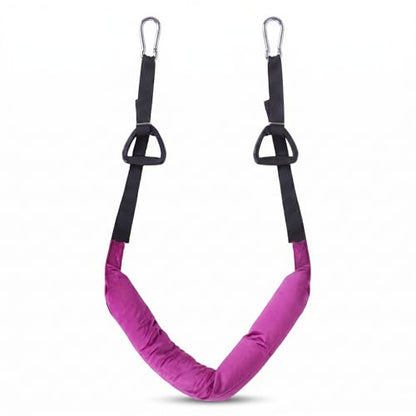 Hanging Ab Straps for Pull Up Bar, Adjustable Waist Stretcher Strap Aerial Yoga Flexibility Trainer for Back Stretching and Leg Mobility Exercises