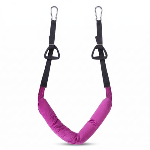 Hanging Ab Straps for Pull Up Bar, Adjustable Waist Stretcher Strap Aerial Yoga Flexibility Trainer for Back Stretching and Leg Mobility Exercises
