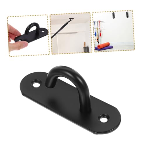 Abaodam 2pcs Stainless Steel Wall Mount Exercise Anchor Resistance Bands Fixing Hanger for Yoga Gym Home Workout