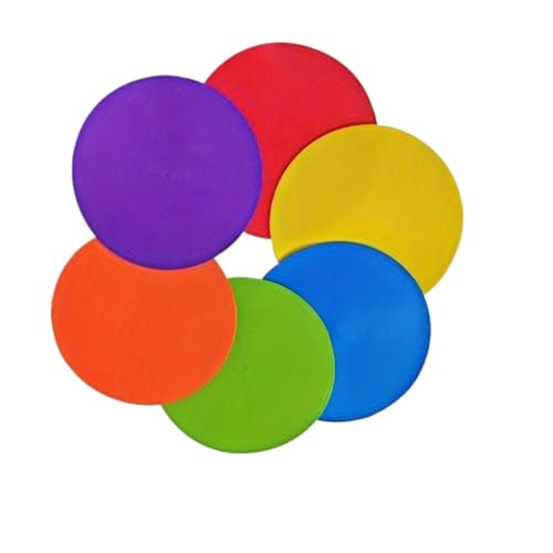 20 Pcs Flat Round Cone Football Training Auxiliary Marker Disc Outdoor Mat Game Sport Teach Tool