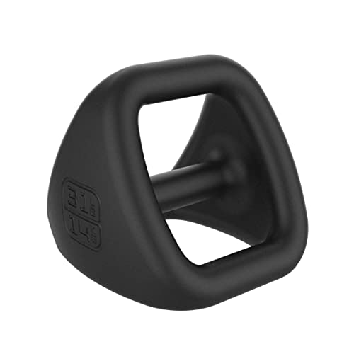 TRX YBell Pro Series 3-in-1 Dumbbell, Kettlebell and Push Up Stand Workout Equipment | Commercial Grade Powder Coated Surface | Perfect for Strength Training & Conditioning Workouts - size: 31 lbs