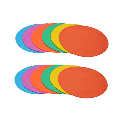 12pcs 8inch Floor Flat Spot Markers for Basketball Football Sports Speed Agility Training