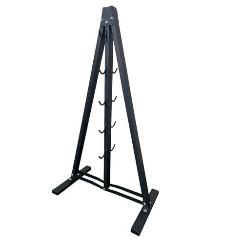 BLUSLM Lat Pull Down Bar Gym Accessory Rack, Lat Pulldown Attachments Cable Attachment Storage Rack for Mag Grip - Home Gym Fitness Heavy Duty A-Frame Stand - color: S-ZHIJIA