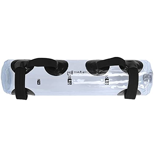 PVC Folding Yoga Weight Bearing Water Bag, Adjustable Aquabag for Fitness Training, Strength Muscle Workout with Calibration Marks, Soft Nylon Handle for Comfortable Grip, Portable
