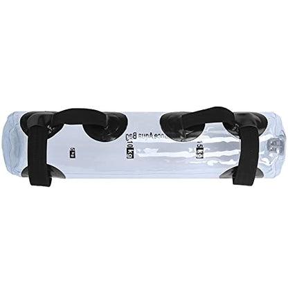 PVC Folding Yoga Weight Bearing Water Bag, Adjustable Aquabag for Fitness Training, Strength Muscle Workout with Calibration Marks, Soft Nylon Handle for Comfortable Grip, Portable
