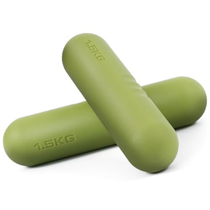 Egles Dumbbell Weight Bars for Women & Men, Set of 2 (3.3 LB | 6.6 LB Pair) -Hand Weights for Walking, Strength Training, Yoga, Pilates, Non-Slip Weights, Portable Strength Training
