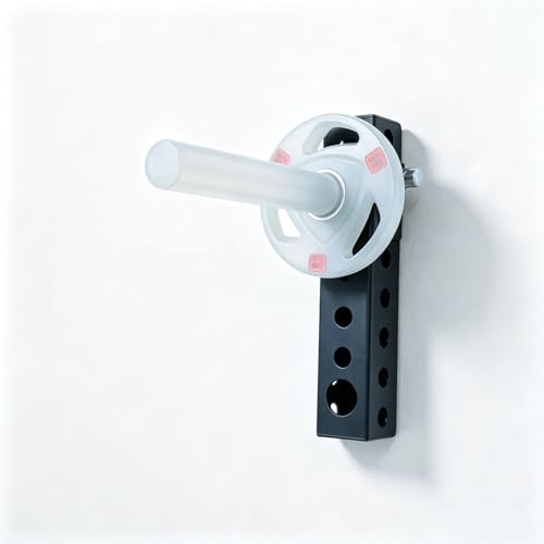 Wall-Mount Storage Tube Wall Storage Stringer 1" Hole Carbon Steel Storage Organizer for Weight Plate,Landmine Attachment, Resistance Bands Space Saving Rack Accessory for Home Gym (16"/35" Length) - size: Height: 16"/400mm