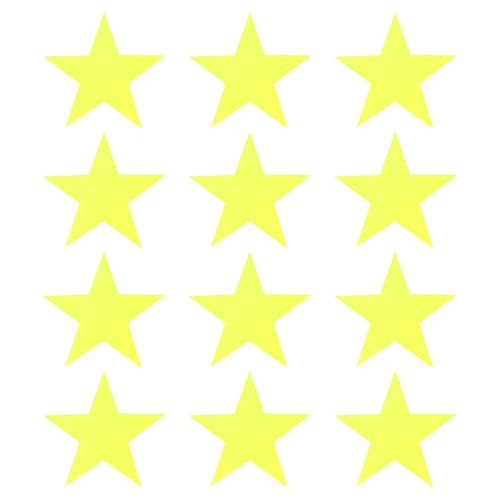 Spot Markers, Star Arrow Poly Spot Marker for Agility Training Floor Dots Non-Slip PE Equipment - color: Fluorescent Yellow