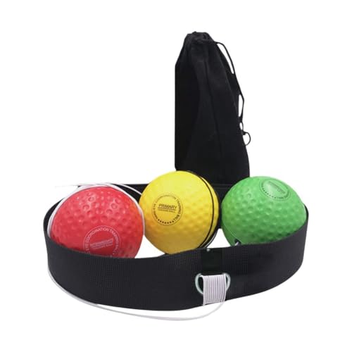 Boxing Reflex Ball Headband Reflex Ball on String with Headband Hand Eye Coordination Training Improve Reaction Speed Adjustable for Workout