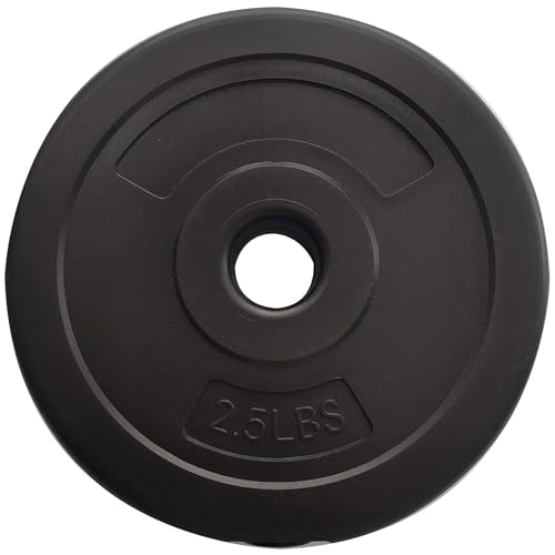 BalanceFrom Fitness 40 Pound 14 Item All Purpose Vinyl Weight Dumbbell Set with 2.5 Pound and 7.5 Pound Weights and Collar Locks, Black