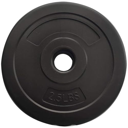 BalanceFrom Fitness 40 Pound 14 Item All Purpose Vinyl Weight Dumbbell Set with 2.5 Pound and 7.5 Pound Weights and Collar Locks, Black