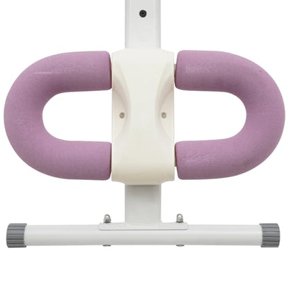 Ab Machine, Foldable Adjustable Abdominal Trainer Machine, 5-Level Height and 2-Level Tilt, Knee Protection U-Shaped Pad, Core Strength Workout Equipment for Home, Gym, Office