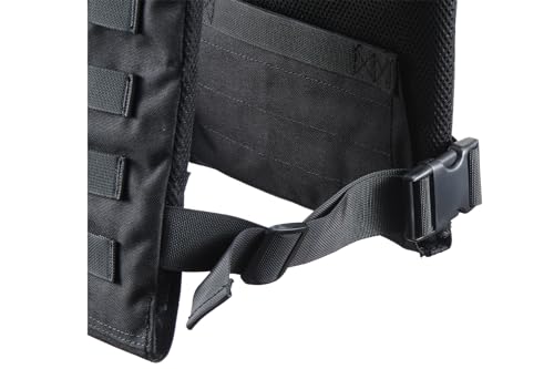 Weighted Vest for Men and Women Weight Vests Adjustable Strength and Endurance Training Fitness Tactical Running - color: Black