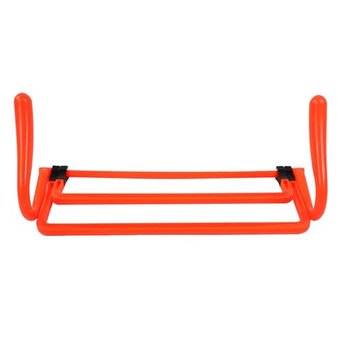 banapoy 5Pcs Soccer Training Hurdles, Adjustable Height for Agility Speed Training Equipment, with Foldable PVC Design for Football Basketball Baseball Track Field Sports