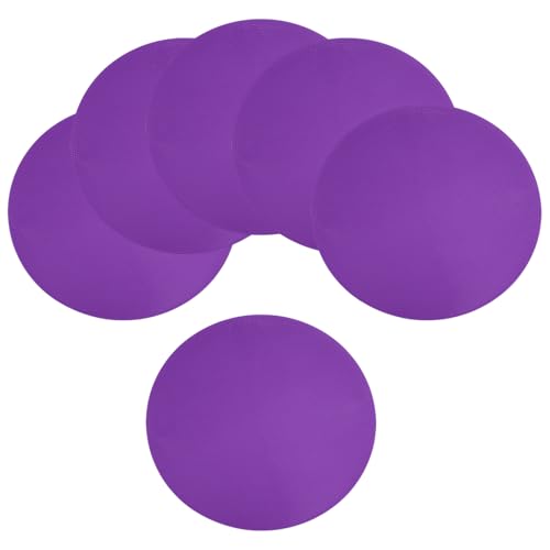 Spot Markers for Agility Dot, Non-Slip Poly Spots Floor Dots Flat Field Soccer Training Equipment for Gym - color: Purple