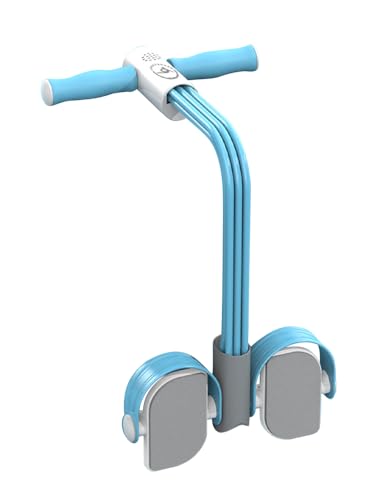CALIDAKA Multifunction Tension Rope,6 Tube Elastic Yoga Pedal Puller Resistance Band,Pedal Puller Resistance Rope,Fitness Equipment for Abdomen/Waist/Arm/Leg Stretching Slimming Training(Blue) - color: Blue