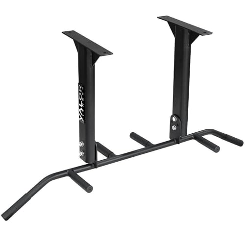 Valor Fitness Six-Grip Pull Up Bar – Wall or Ceiling Mounted Chin-Up Bar for Strength Training & Muscle Building Home Gym Workout Equipment