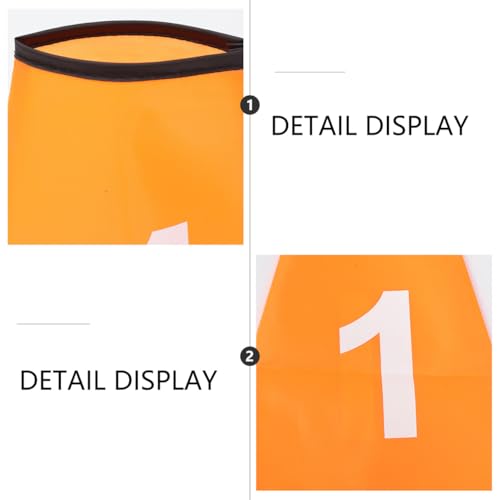 Numbered 1-10 Sports Cone Sleeves, 10 Pcs Agility Cone Bucket Covers for Football Soccer Training Field Marker Target Sleeves for Summer Camp Drills