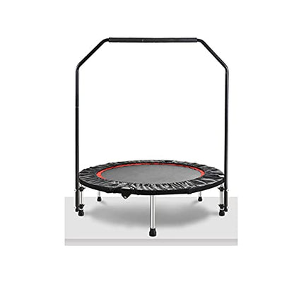 Replacement Trampoline Pad Outdoor Trampoline 40",Fitness Trampoline with Handle,Mute Foldable Trampoline Mini Exercise Rebounder for Adults Indoor/Garden Workout Equipment,Maximum Load 200Kg