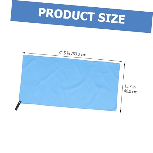 GARVALON Superfine Fiber Quick-Drying Sports Towel Sweat Absorbent Travel Towel Compact Mesh Bag 40x80cm for Camping Yoga and Outdoor Activities