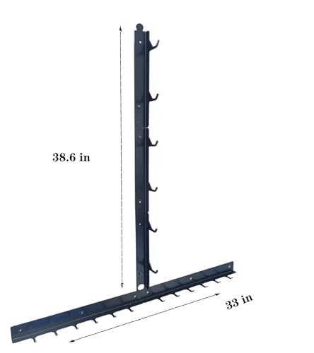 LAT Pull Down Bar Organizer Gym Storage Wall Organizer for Lat Pulldown Attachments, LAT Pull Down Bar Storage Rack for Different Cable Handles, Cable Attachments Rack for Gym Accessories