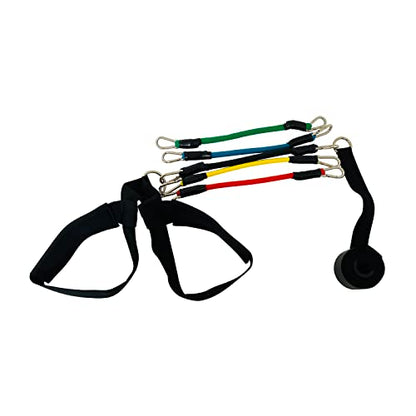 Hip Flexor Training Strap | Reverse Squat Resistance Band Workout Strap Set | Resistance Bands and Door Anchor Included