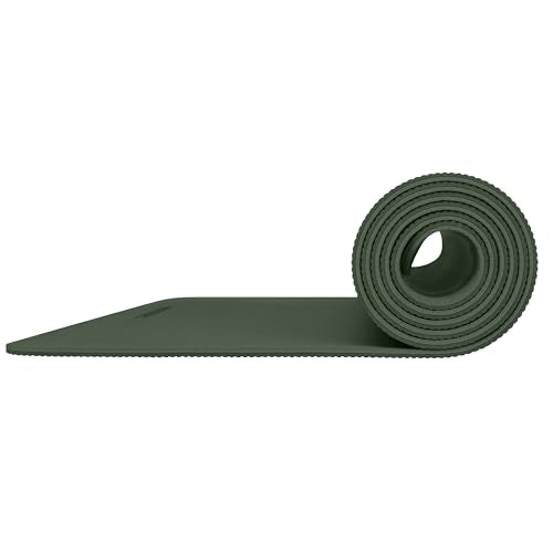 Retrospec Zuma Yoga Mat 6mm Thick Non-Slip TPE Exercise Mat | Cushioned Workout Mat for Yoga Pilates and Home Stretching | 72 x 24 with Carrying Strap