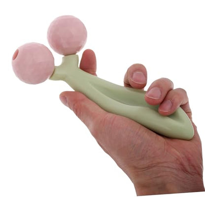 FRCOLOR Handheld Face Roller for Jawline Shaper V-Shaped Facial Massage Tool for Edema Relief, Skin Tightening Lifting