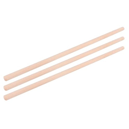 Dioche Long Stick Dowel 3Pcs Open Shoulder Back Correct Hunchback Stick, Yoga Assistance & Fitness Training, Wooden Material, 2x70cm for Posture Correction and Muscle Support