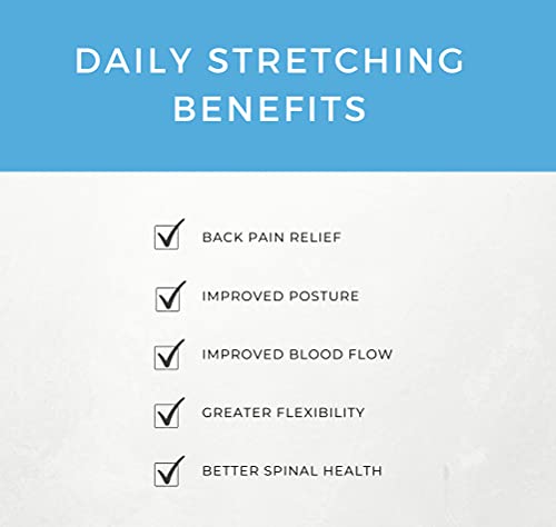 Back Stretcher Device for Back Pain Relief - Lumbar Support - Spine Deck - Massager for Back - Spine Stretcher Helps Lower Back Pain - Easy Back Therapy that relieves Chronic Pain