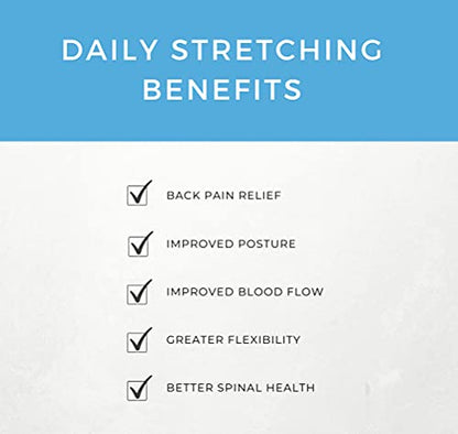 Back Stretcher Device for Back Pain Relief - Lumbar Support - Spine Deck - Massager for Back - Spine Stretcher Helps Lower Back Pain - Easy Back Therapy that relieves Chronic Pain