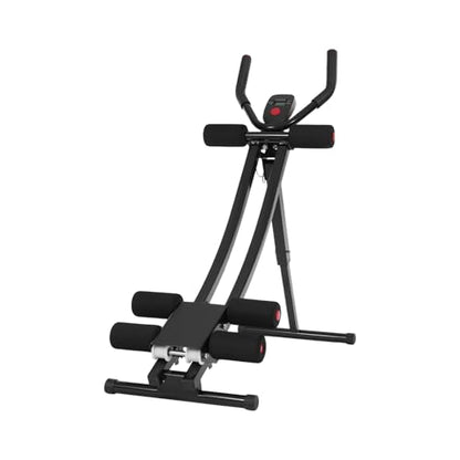 Ab Machine for Abs Workout, Foldable Abdominal Trainer Machine - color: Heavy Duty Pro
